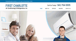 Desktop Screenshot of firstcharlottehvac.com